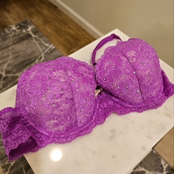 2012 Victorias Secret Dream Angels Rhinestone BRA 💜 - Picture 4 of 11
